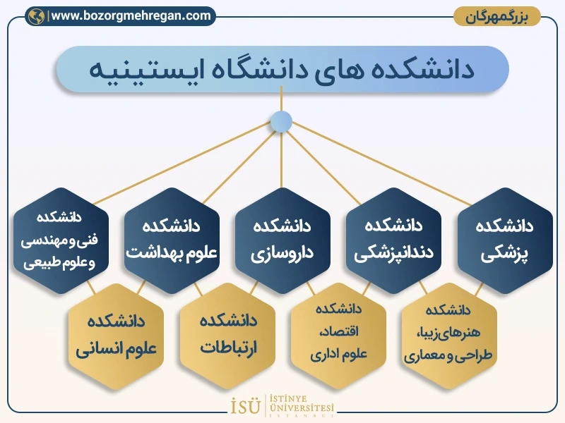 دانشکده های دانشگاه ایستینیه